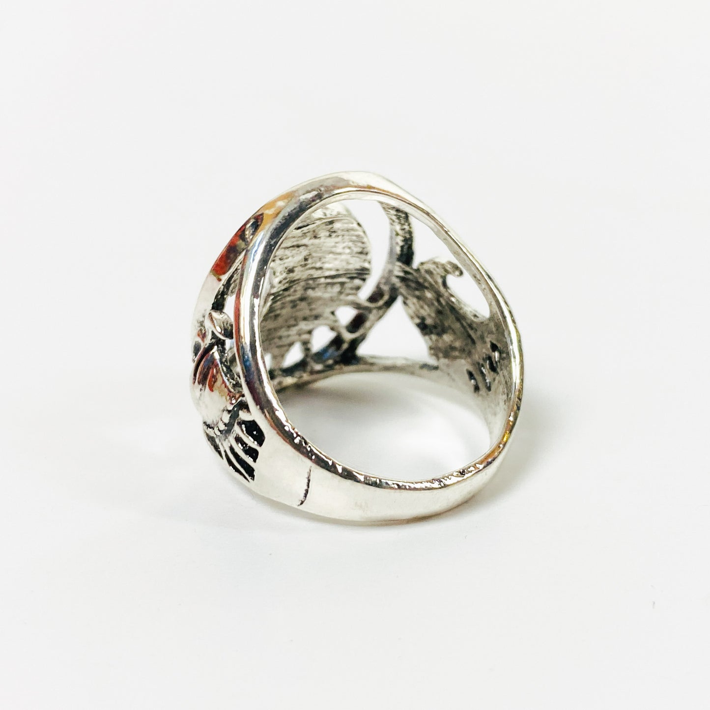 Retro Eagle Ring Silver