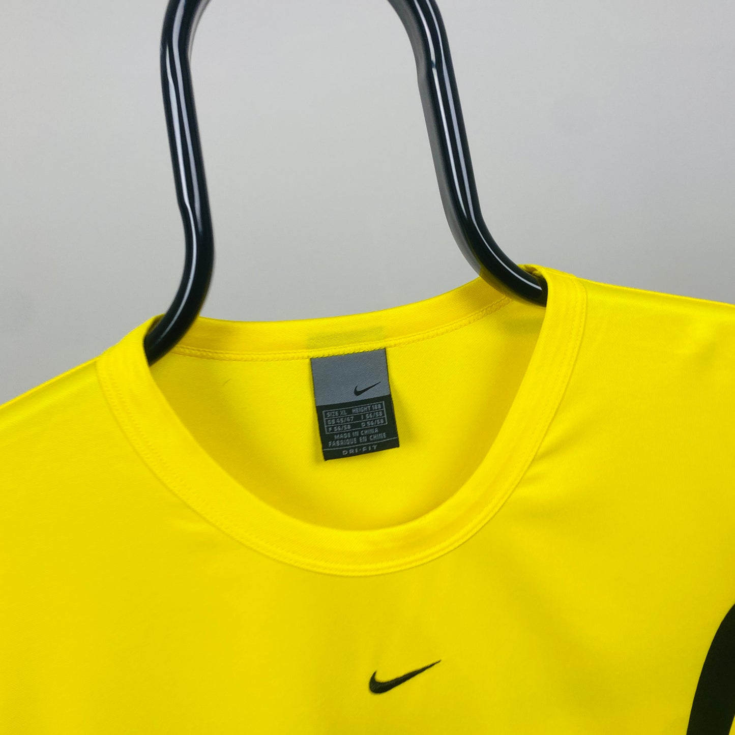 00s Nike Piping T-Shirt Yellow XL