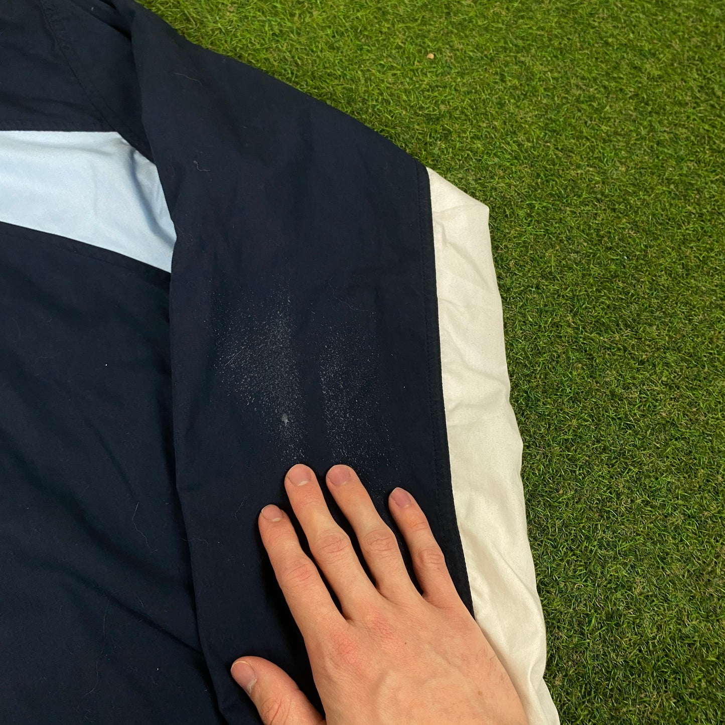 00s Nike Piping Tracksuit Jacket + Joggers Set Blue Large