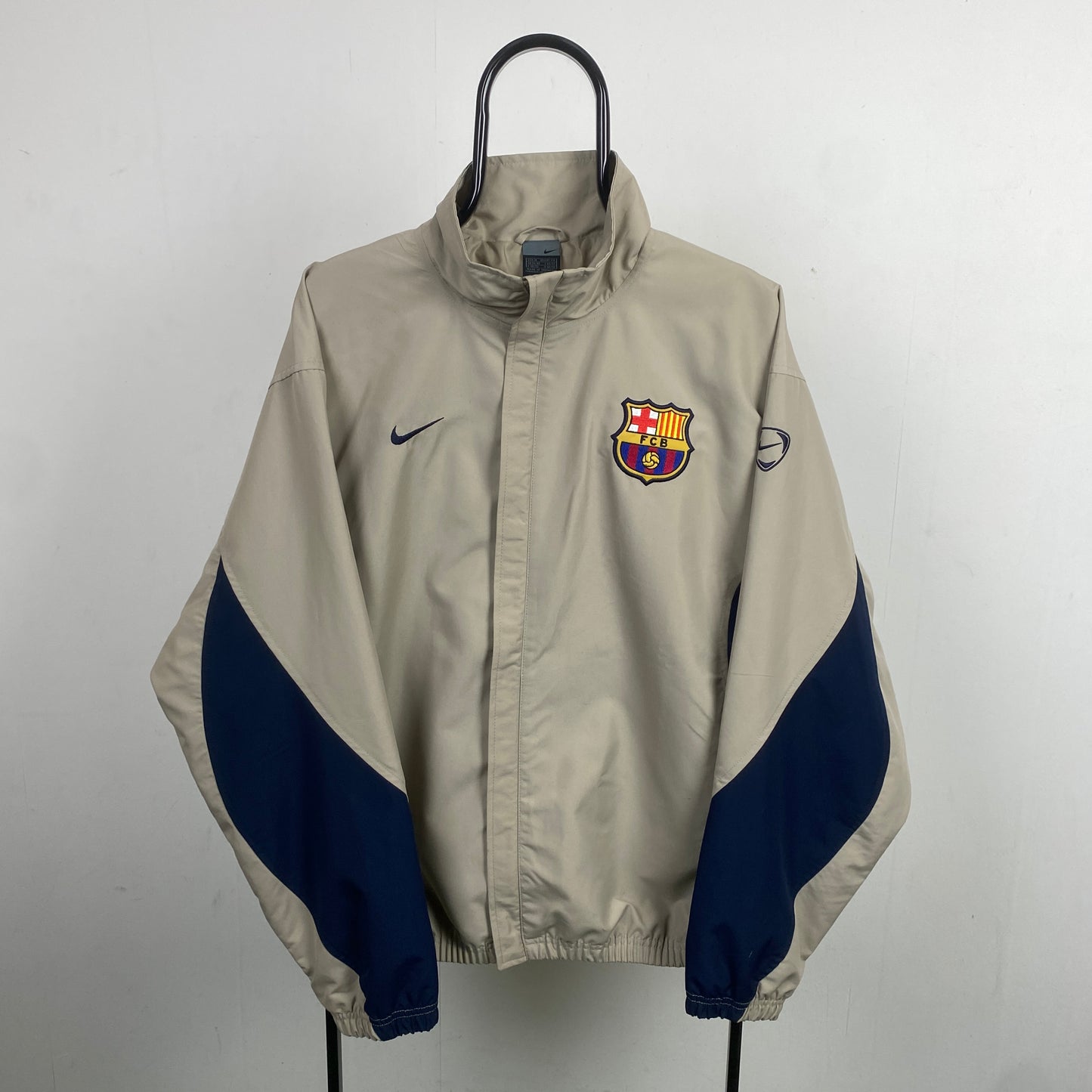 90s Nike Barcelona Windbreaker Jacket Brown Medium