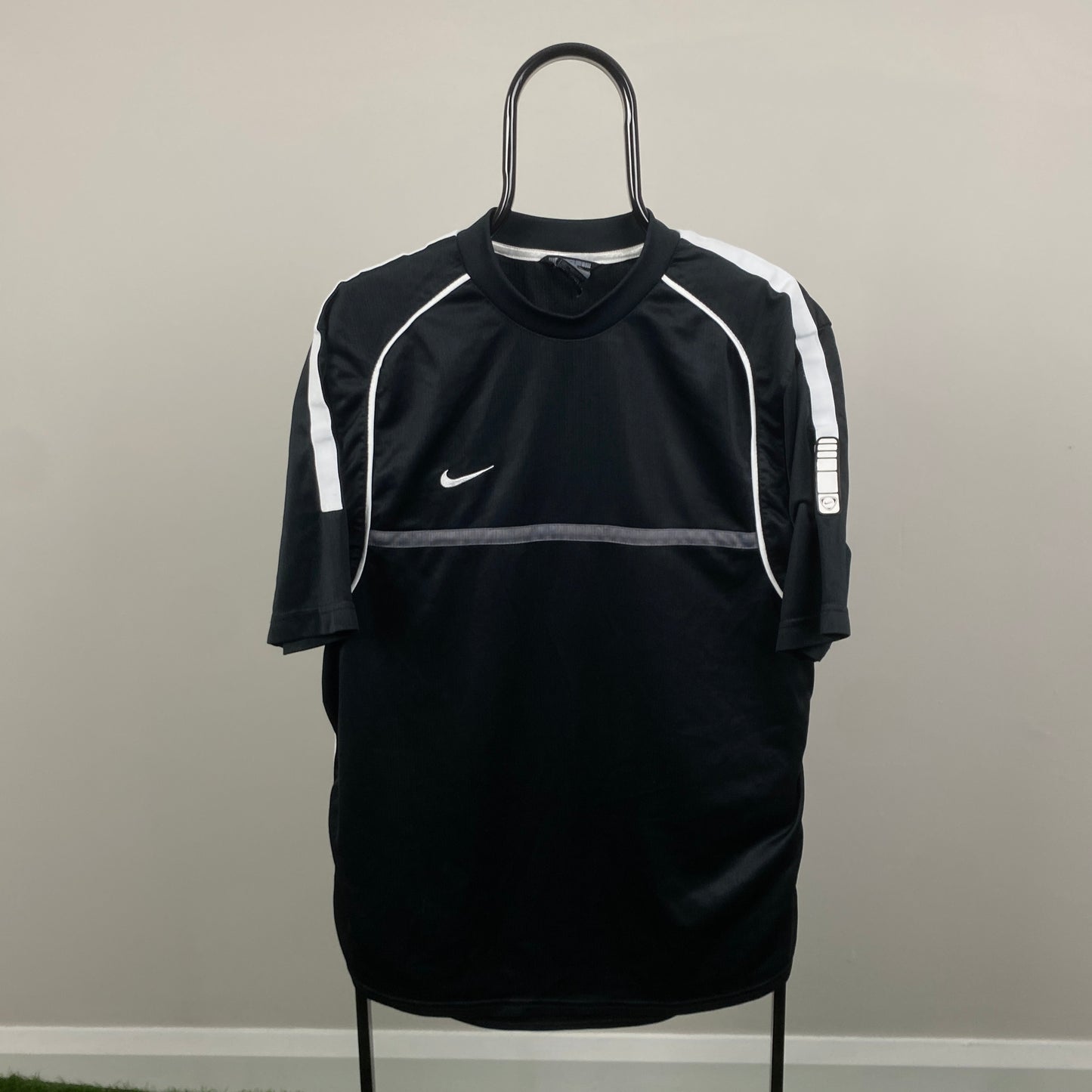 00s Nike Piping T-Shirt Black Large