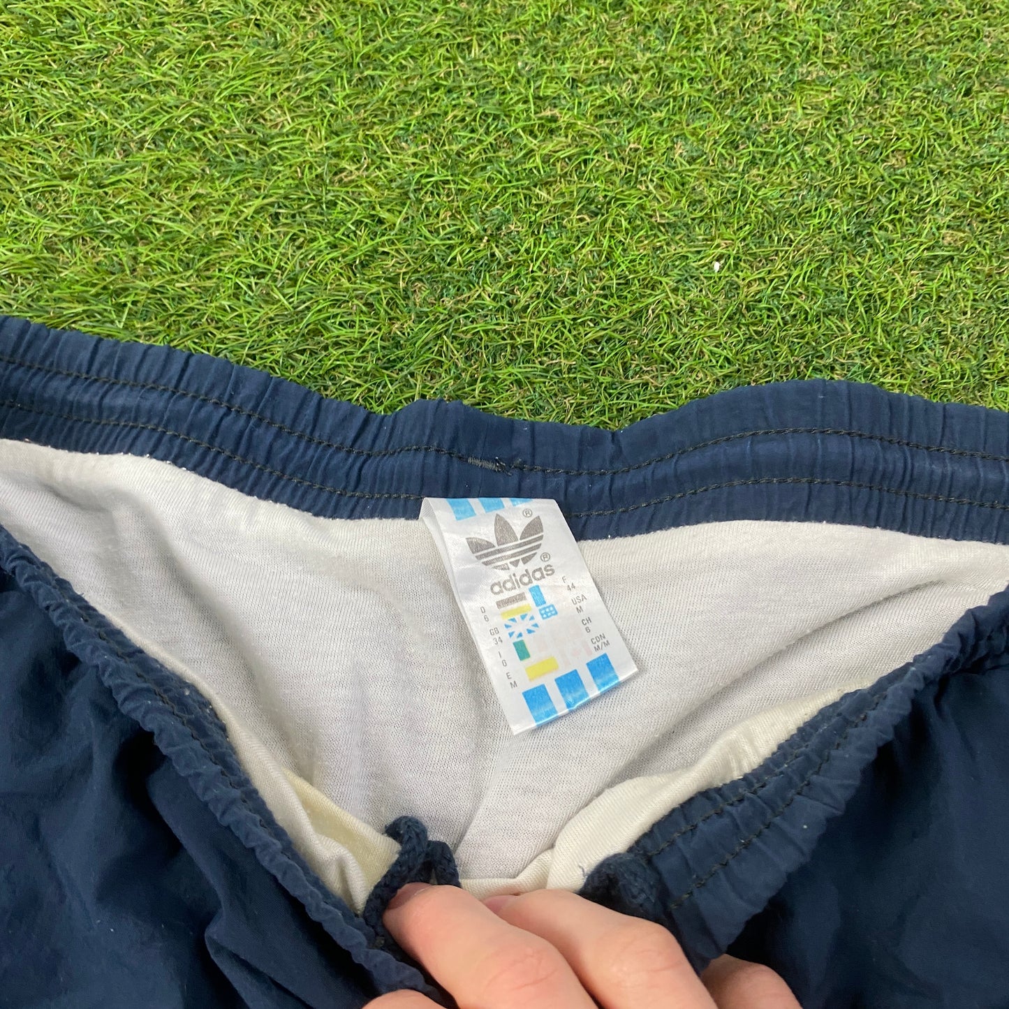 90s Adidas Football Shorts Blue Medium