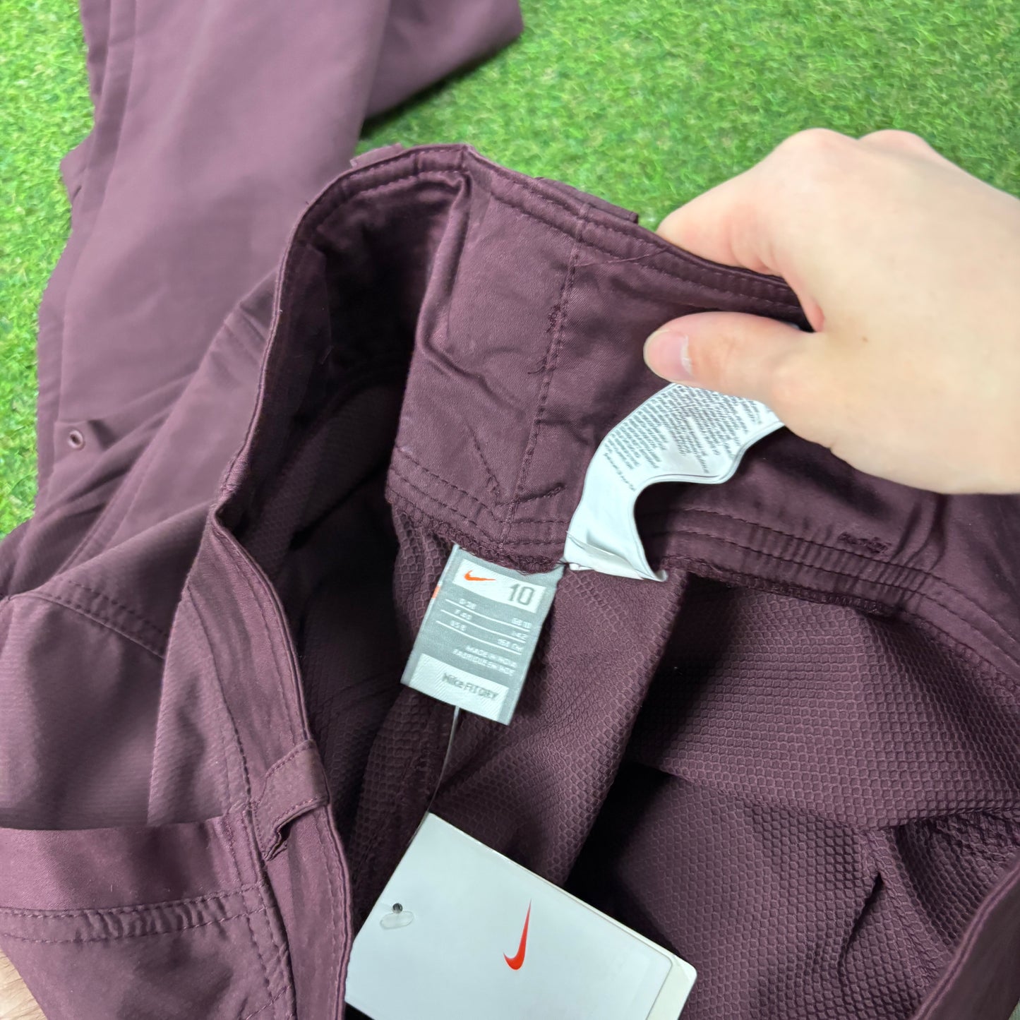 00s Nike Baggy Parachute Joggers Purple Large