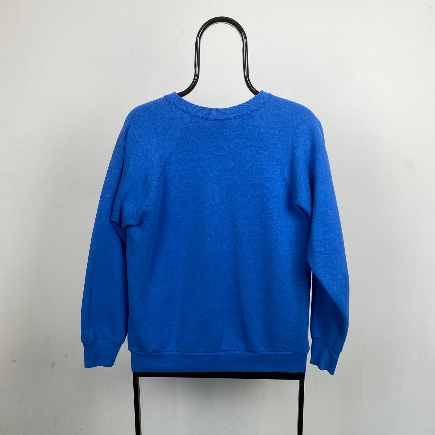 Retro 90s Dog Graphic Sweatshirt Blue Medium