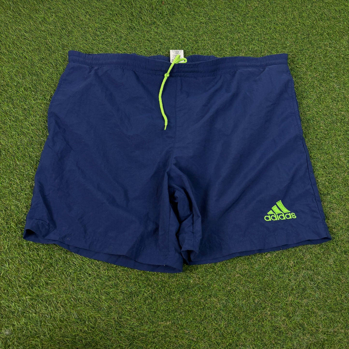 90s Adidas Swim Shorts Blue Medium