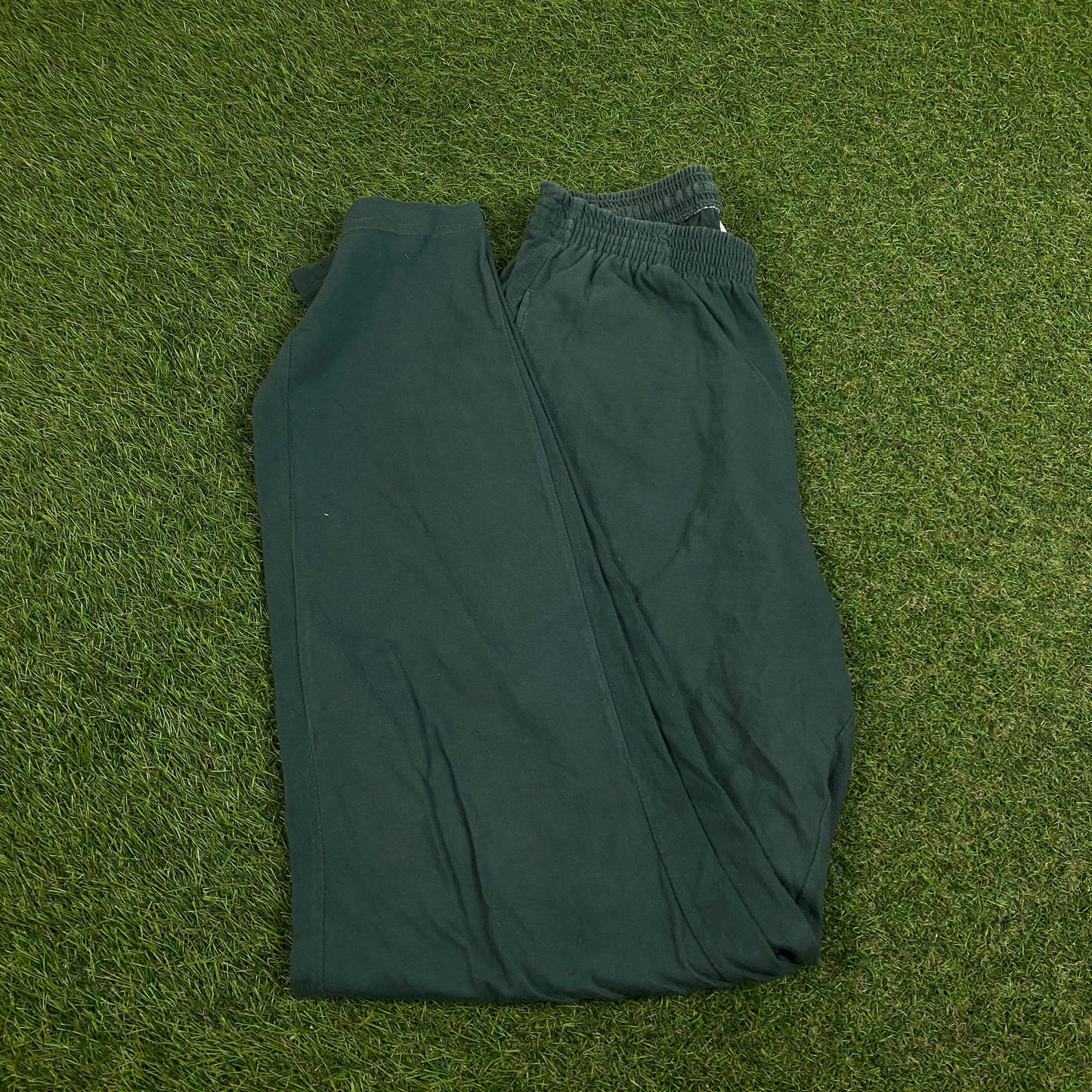 90s Nike Cotton Joggers Green Medium
