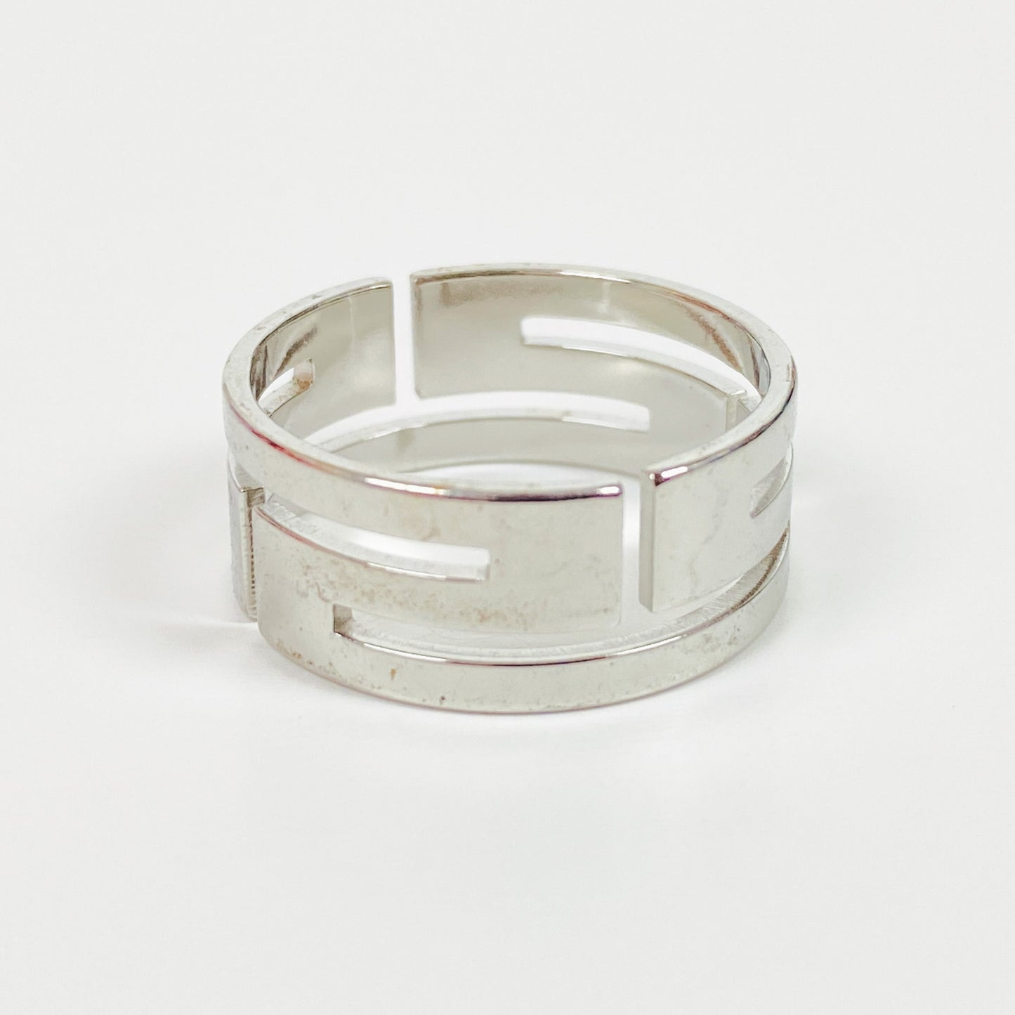 Vintage Retro Adjustable Band Ring Silver