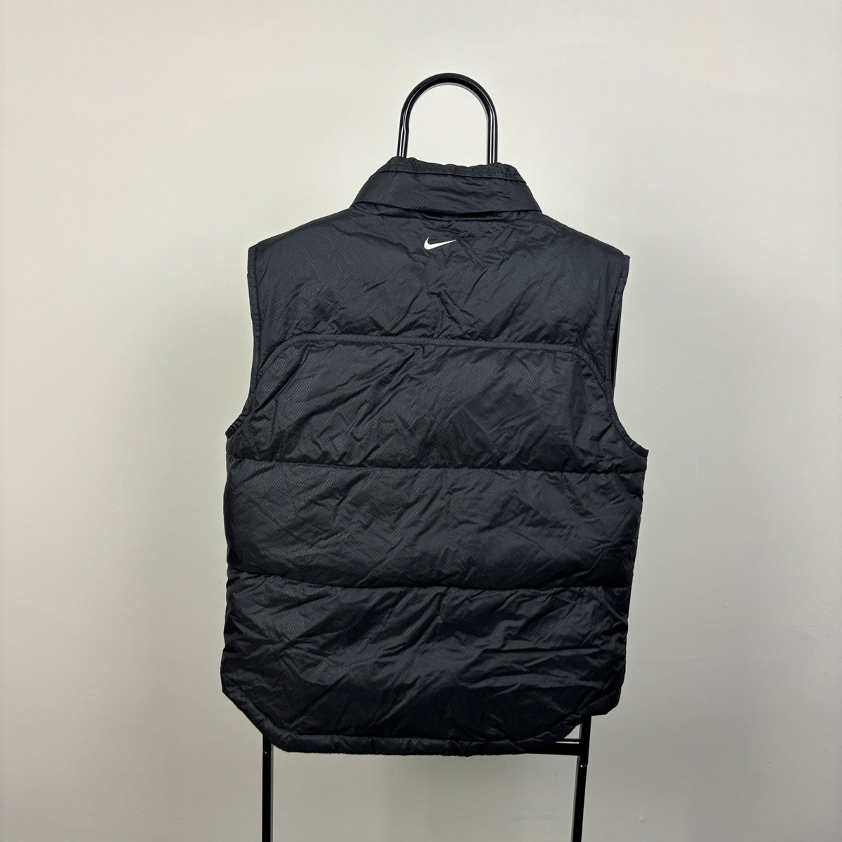 00s Nike Hex Puffer Gilet Jacket Black Medium