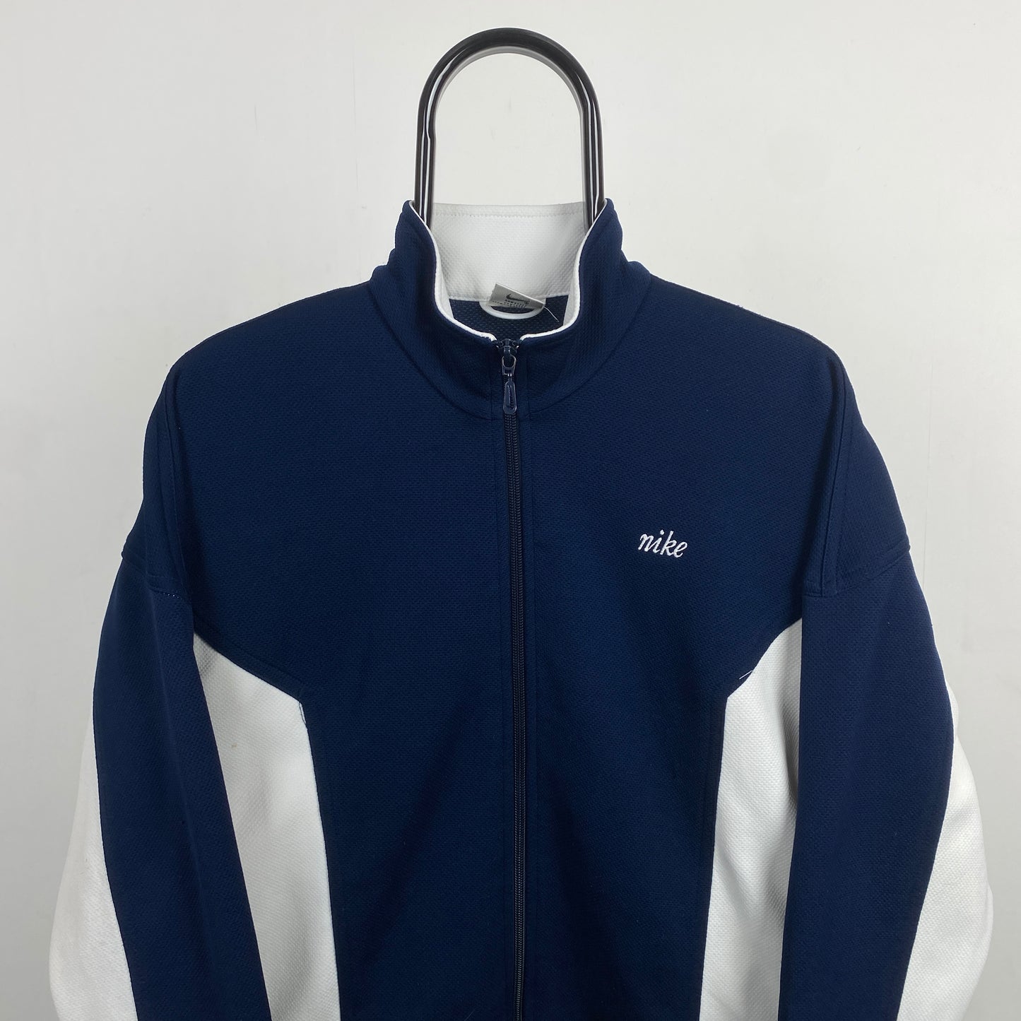90s Nike Windbreaker Coat Jacket Blue Womens Medium