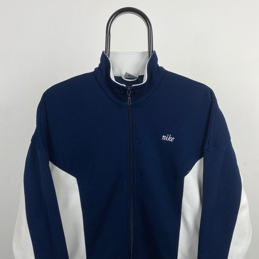 90s Nike Windbreaker Coat Jacket Blue Womens Medium