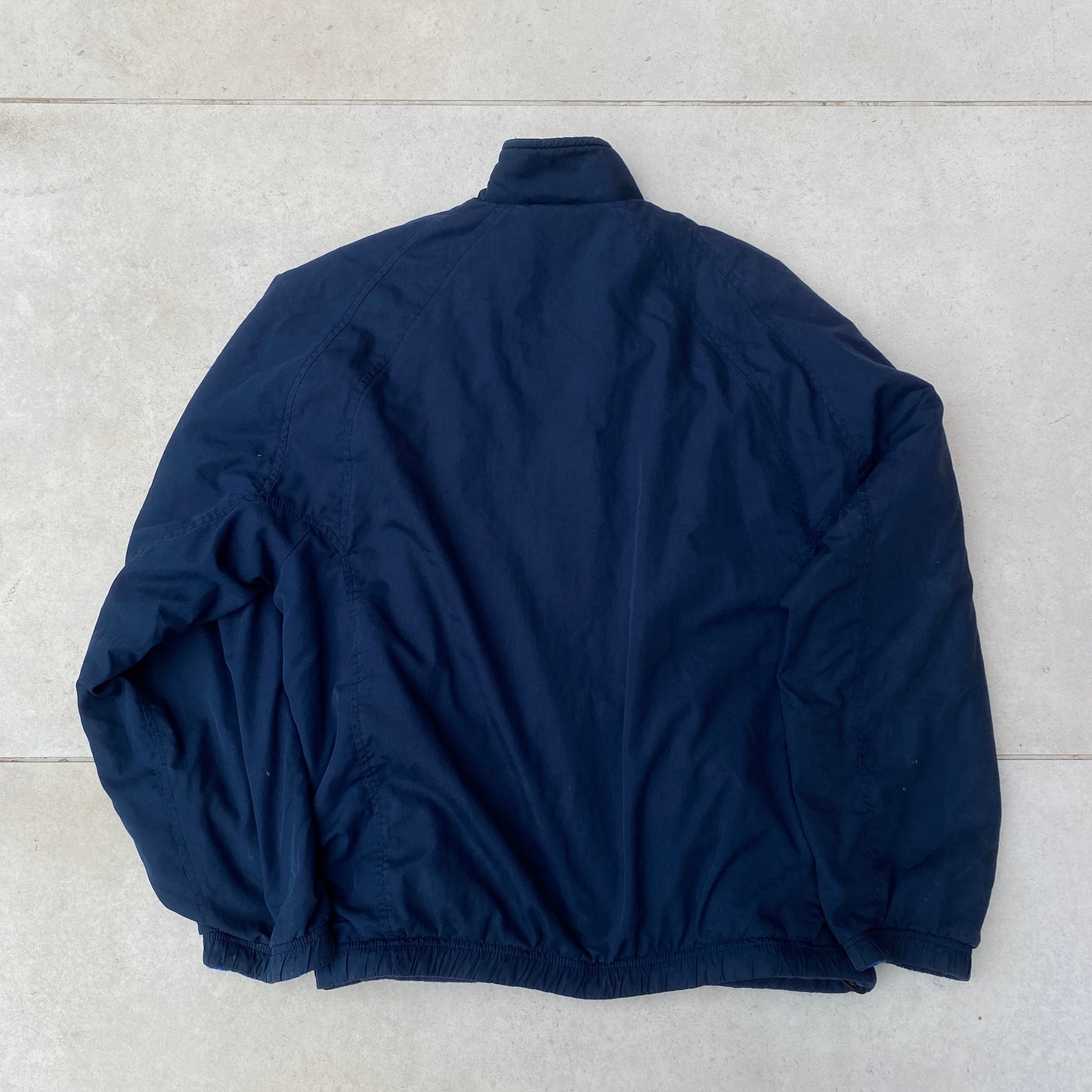 90s Nike Reversible Fleece Coat Jacket Blue Small