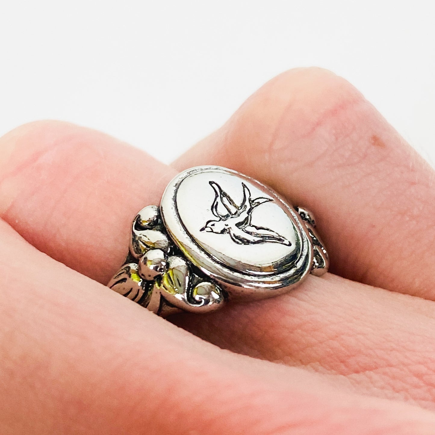 Swallow Signet Ring
