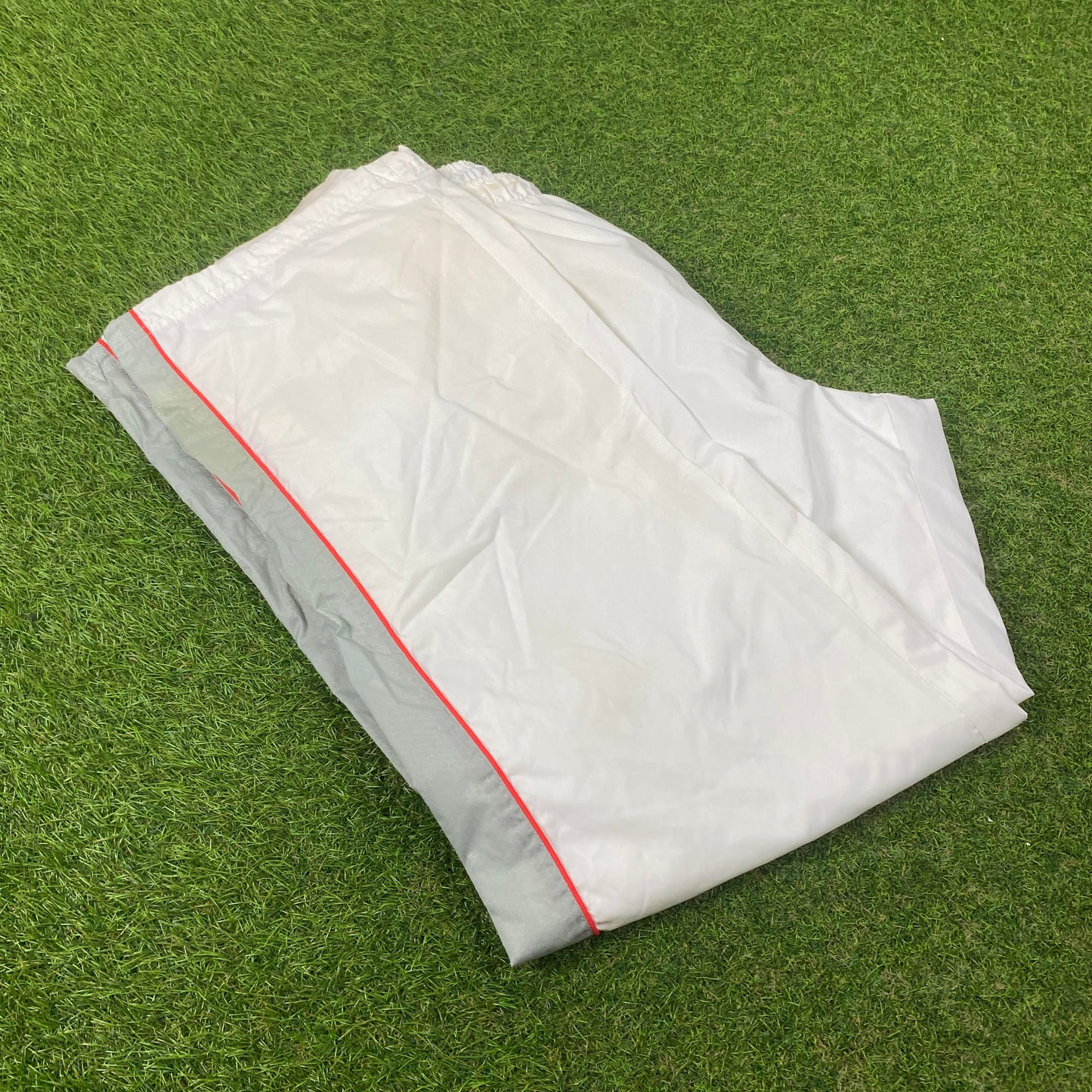 00s Nike Hex Piping Joggers White Medium