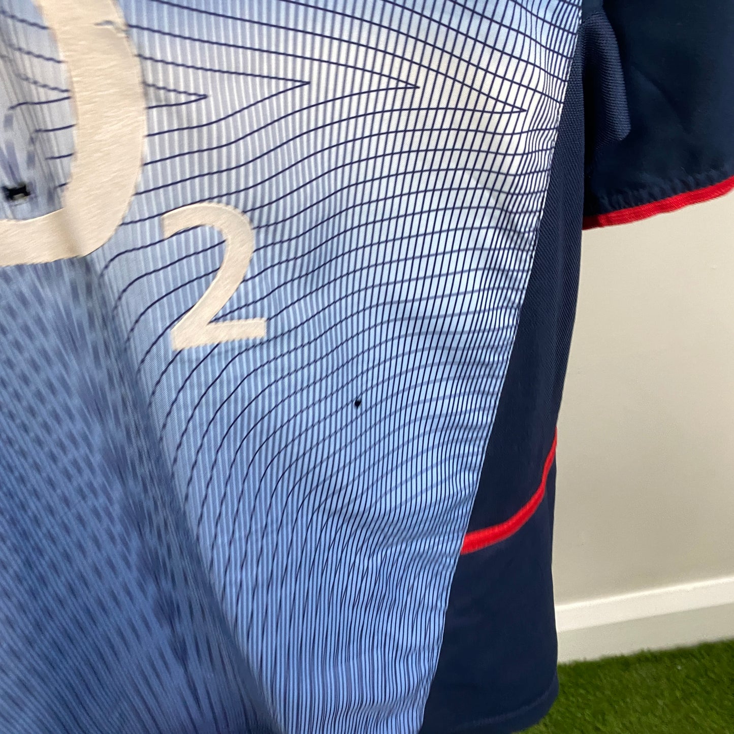00s Nike Arsenal Football Shirt T-Shirt Blue Large