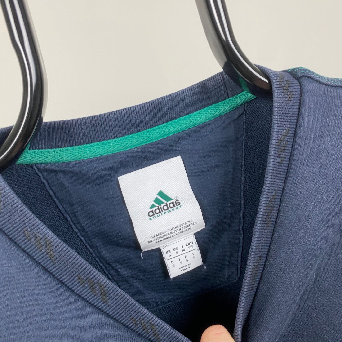 00s Adidas Equipment Sweatshirt Blue Small