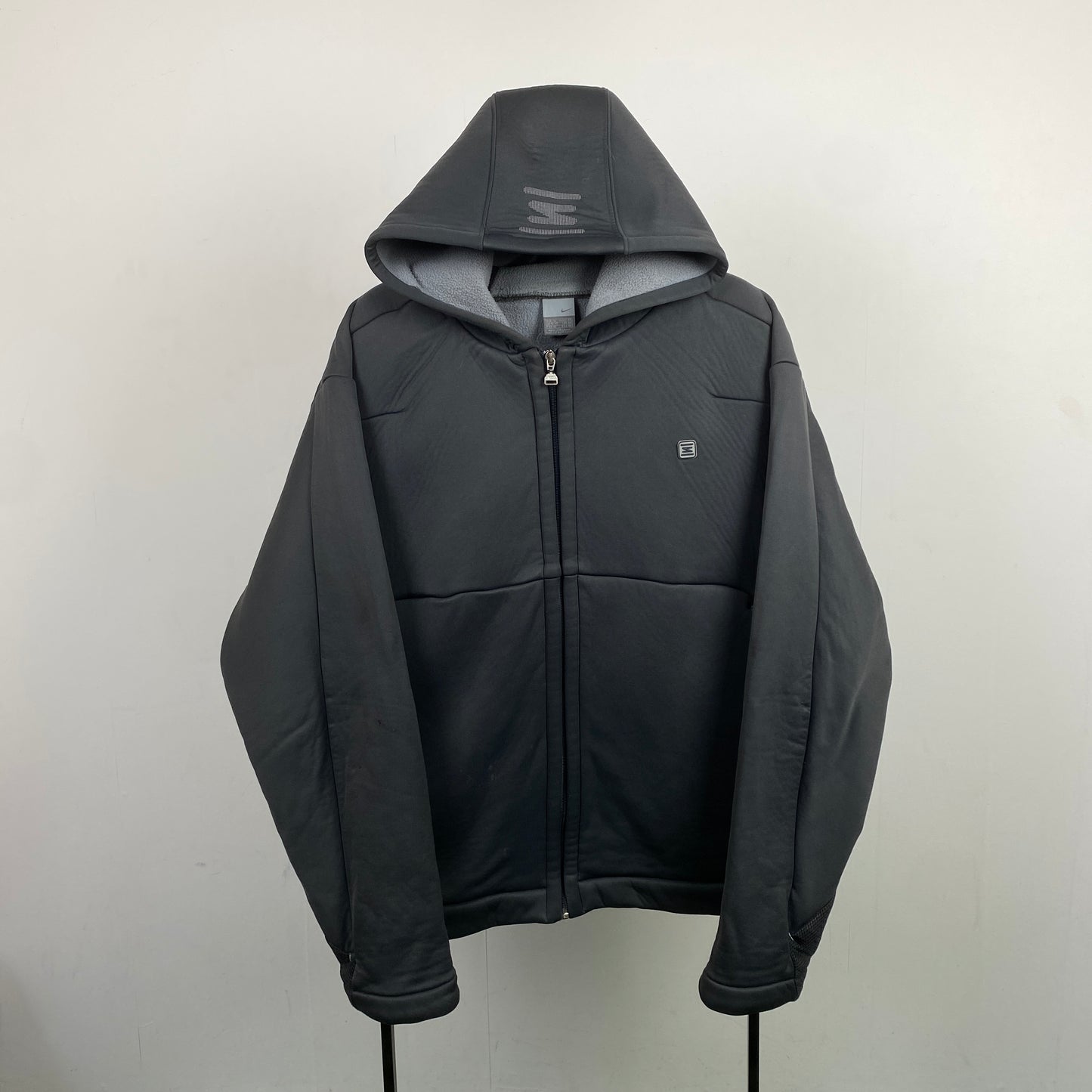 90s Nike Shox Soft Shell Hoodie Grey XL