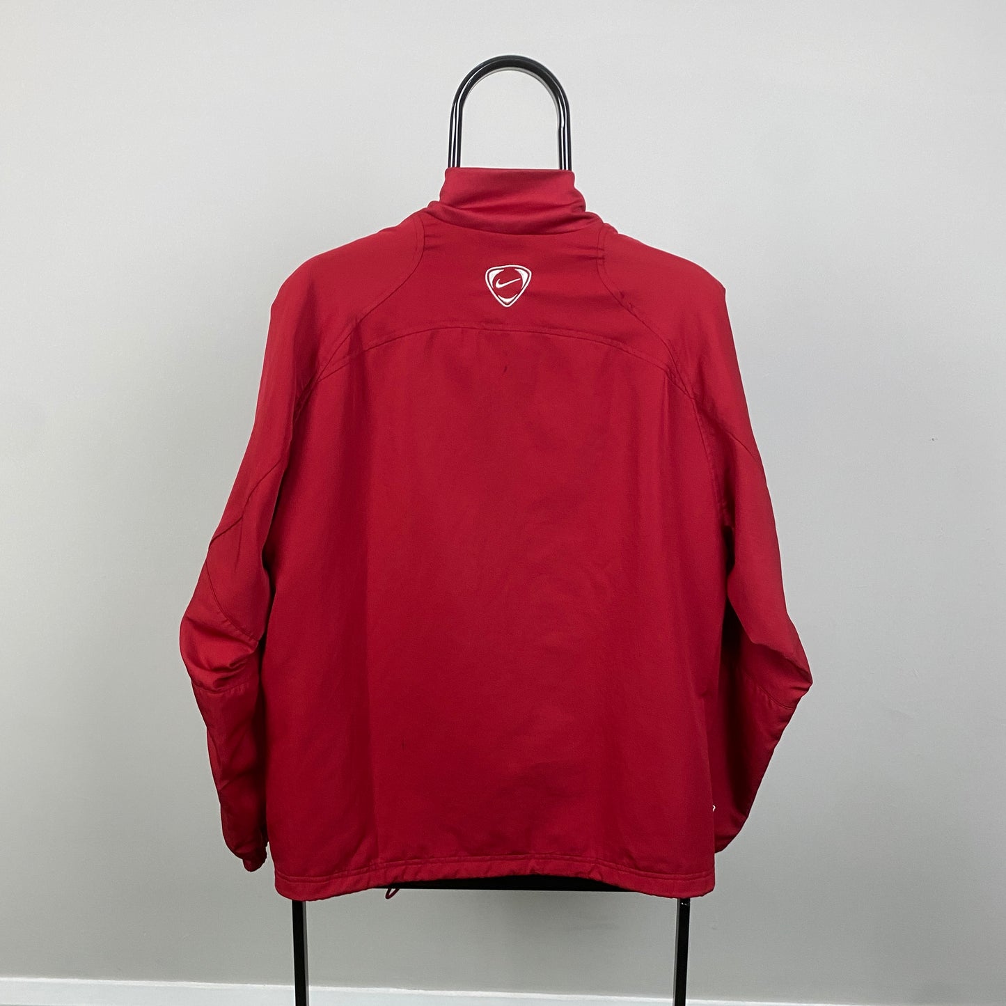 00s Nike Manchester United Windbreaker Jacket Red Small