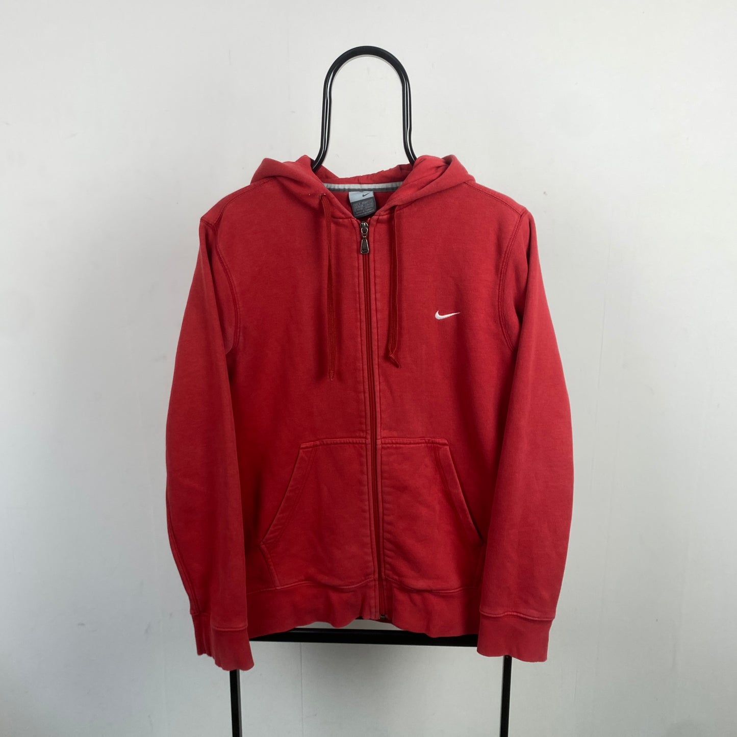 00s Nike Zip Hoodie Red Small
