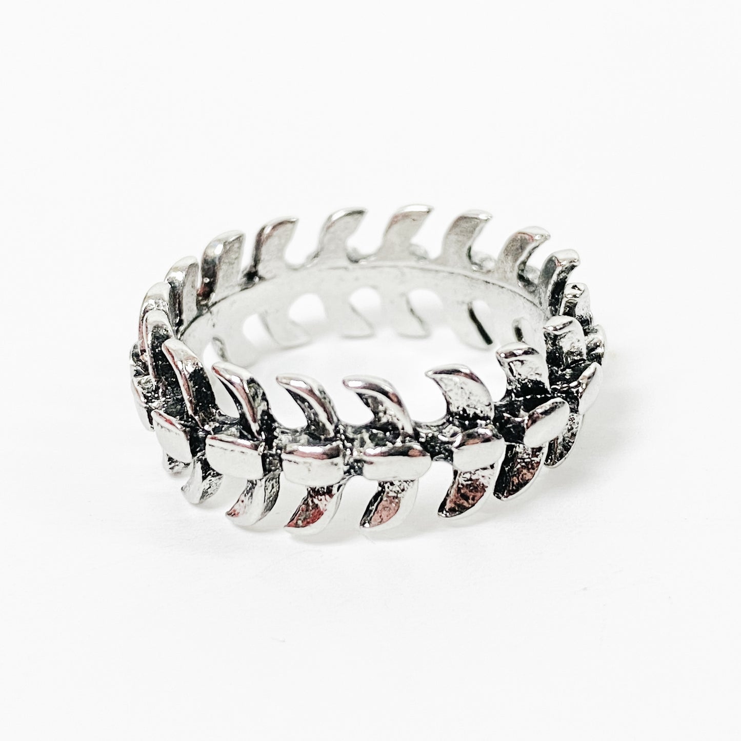 Retro Centipede Ring Silver