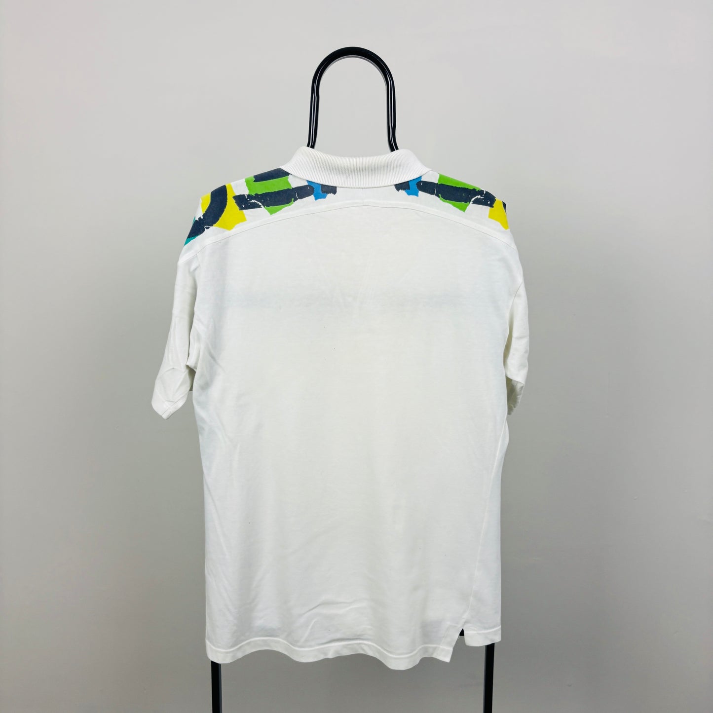 90s Adidas Stefan Edberg Polo Shirt T-Shirt White Medium
