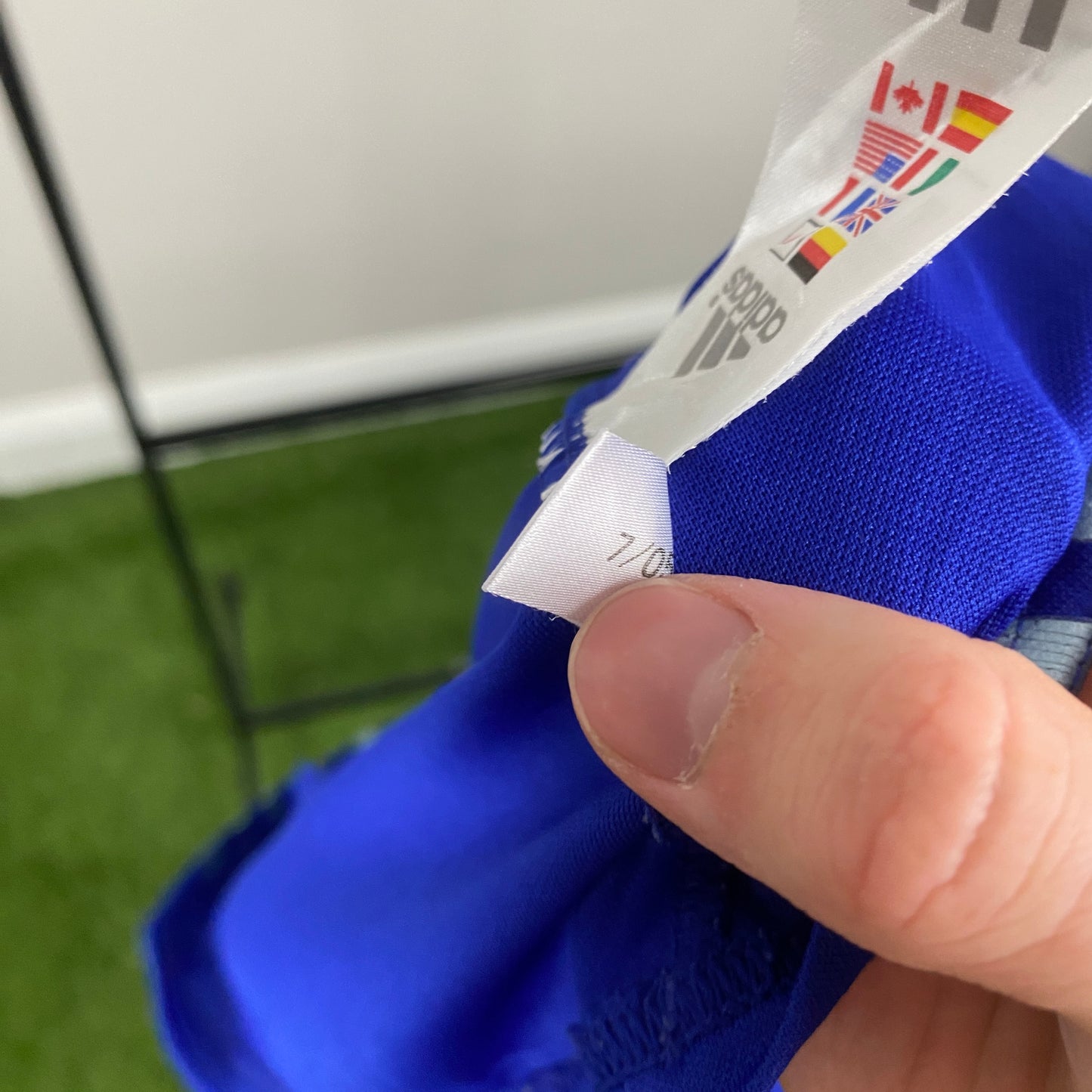 00s Adidas Japan Football Shirt T-Shirt Blue Medium