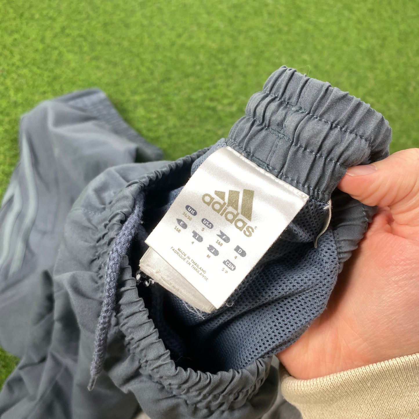 00s Adidas Piping Joggers Grey Small