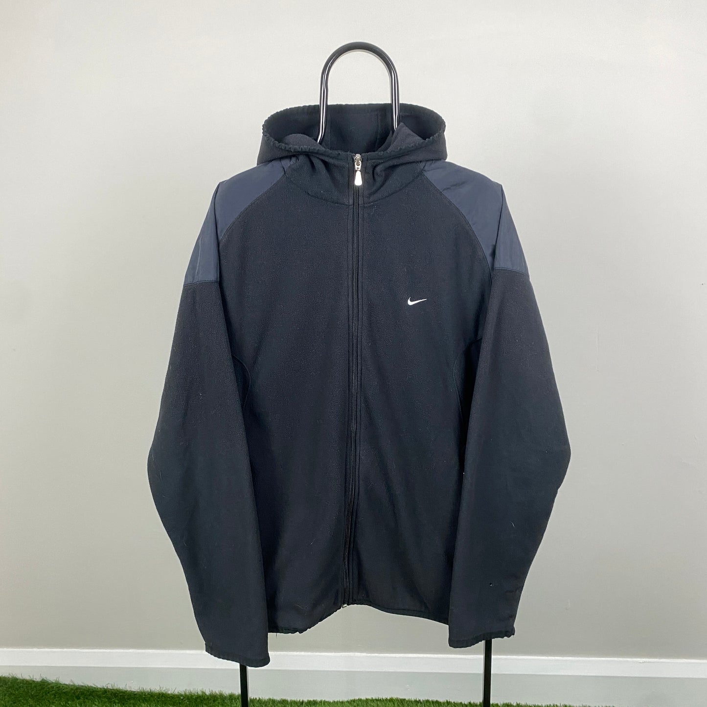 00s Nike Fleece Hoodie Black XL