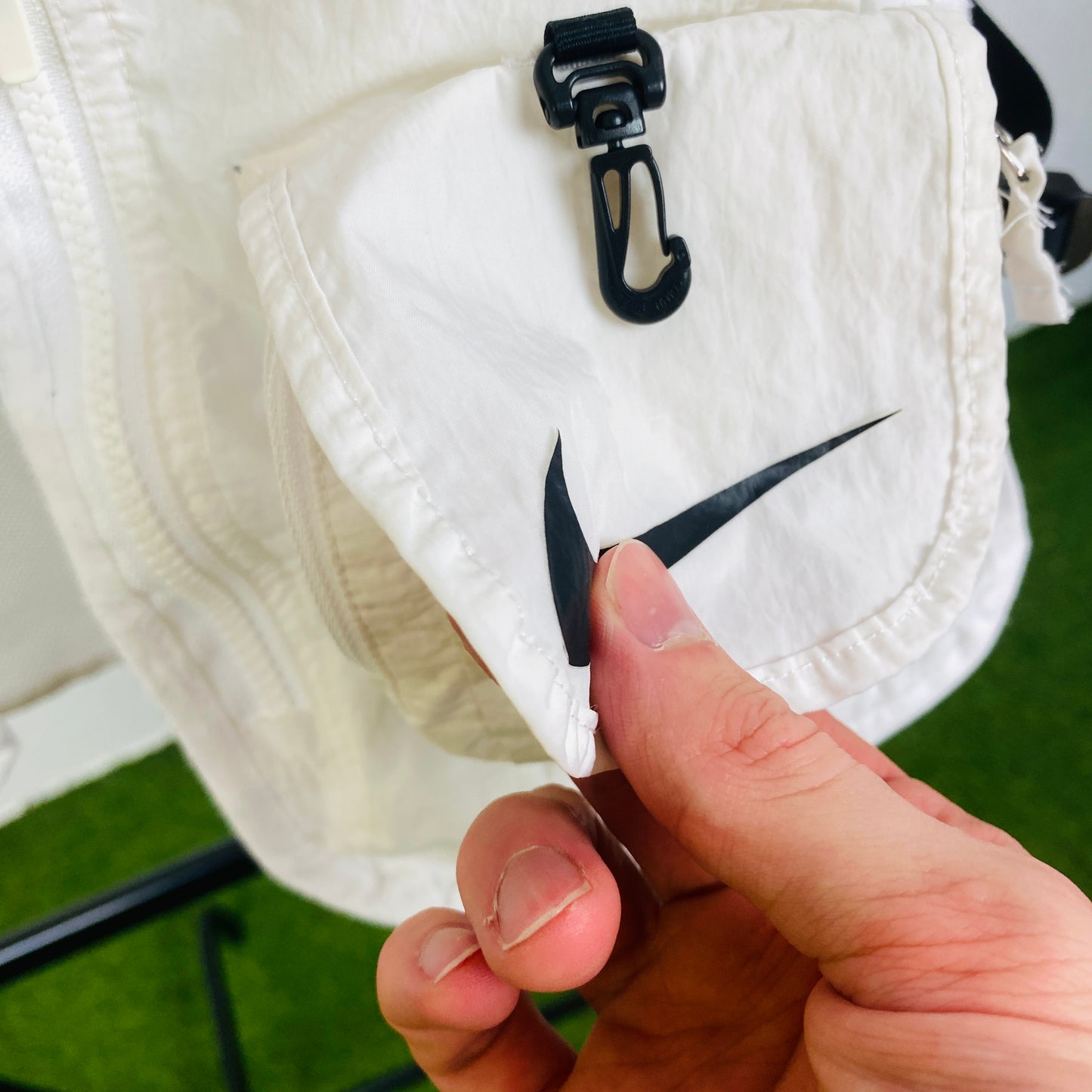 00s Nike Running Vest Gilet Jacket White Small