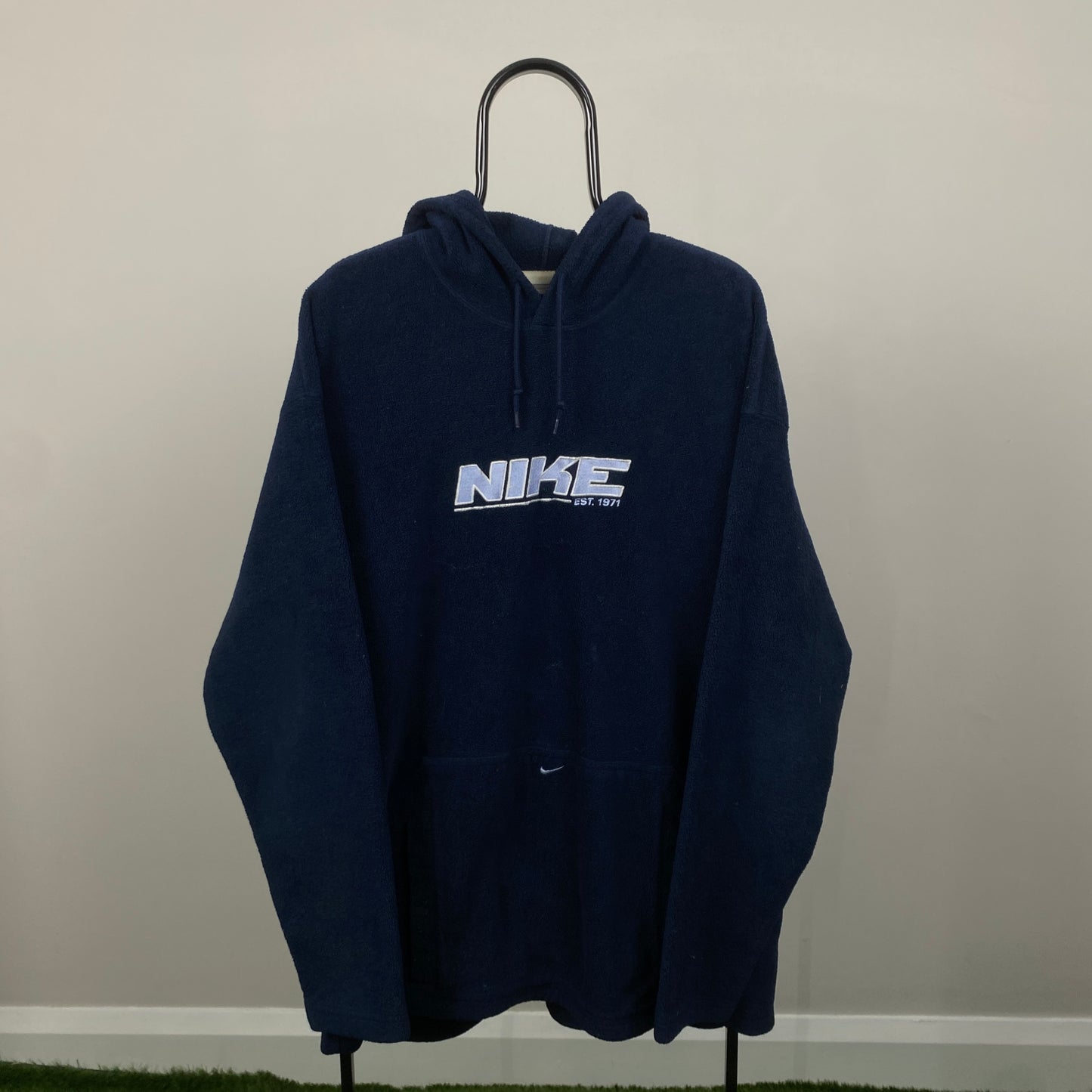 00s Nike Fleece Hoodie Blue 3XL
