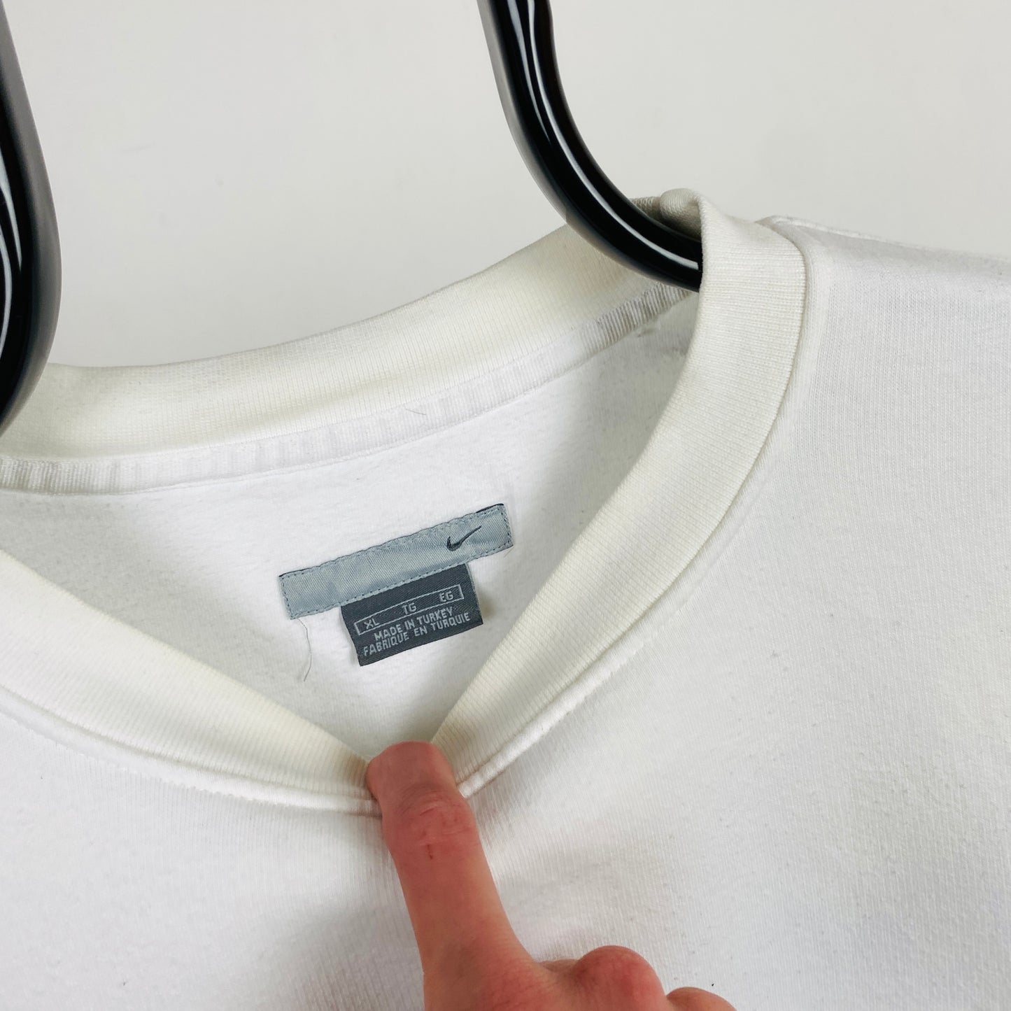 00s Nike Heavyweight Sweatshirt White XL