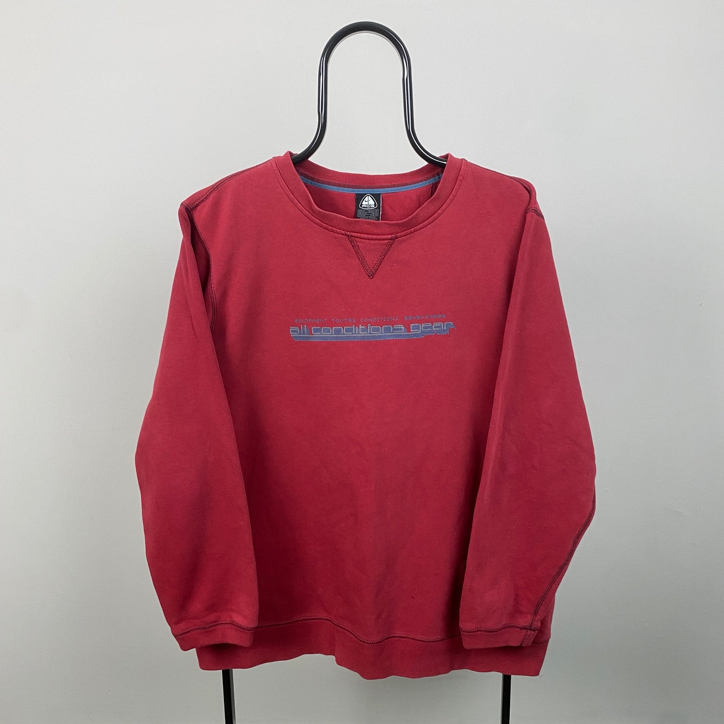 00s Nike ACG Sweatshirt Red Medium