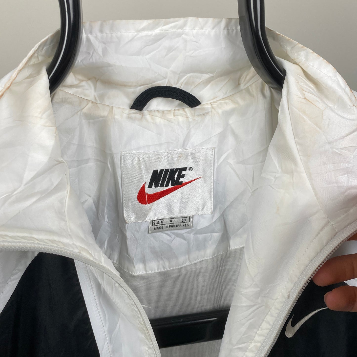 90s Nike Windbreaker Jacket White Small