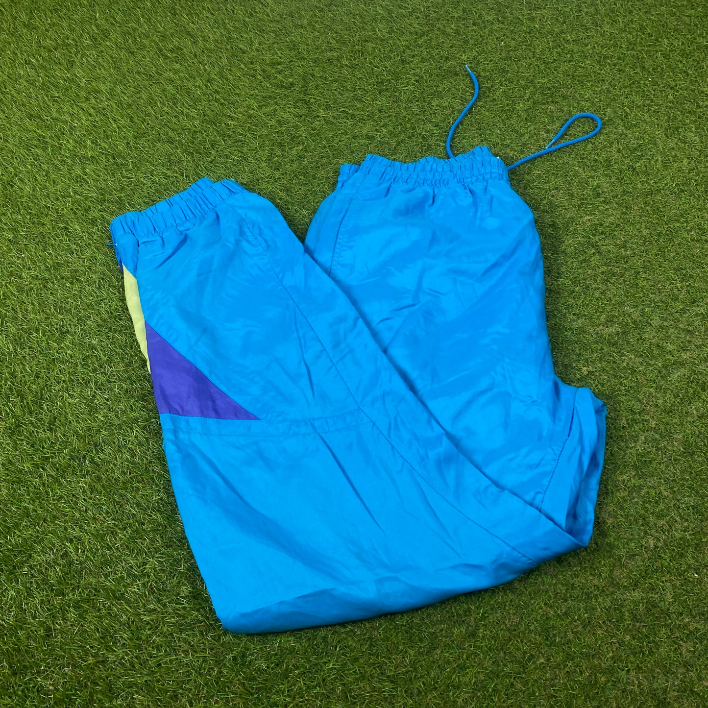 90s Nike Nylon Shell Joggers Blue Medium