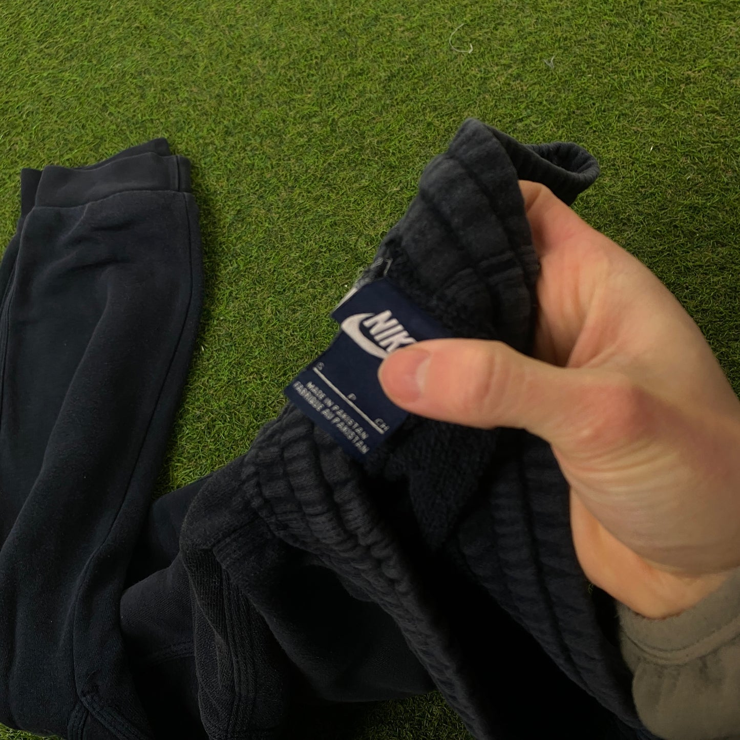 00s Nike Wide Leg Cotton Joggers Blue Small