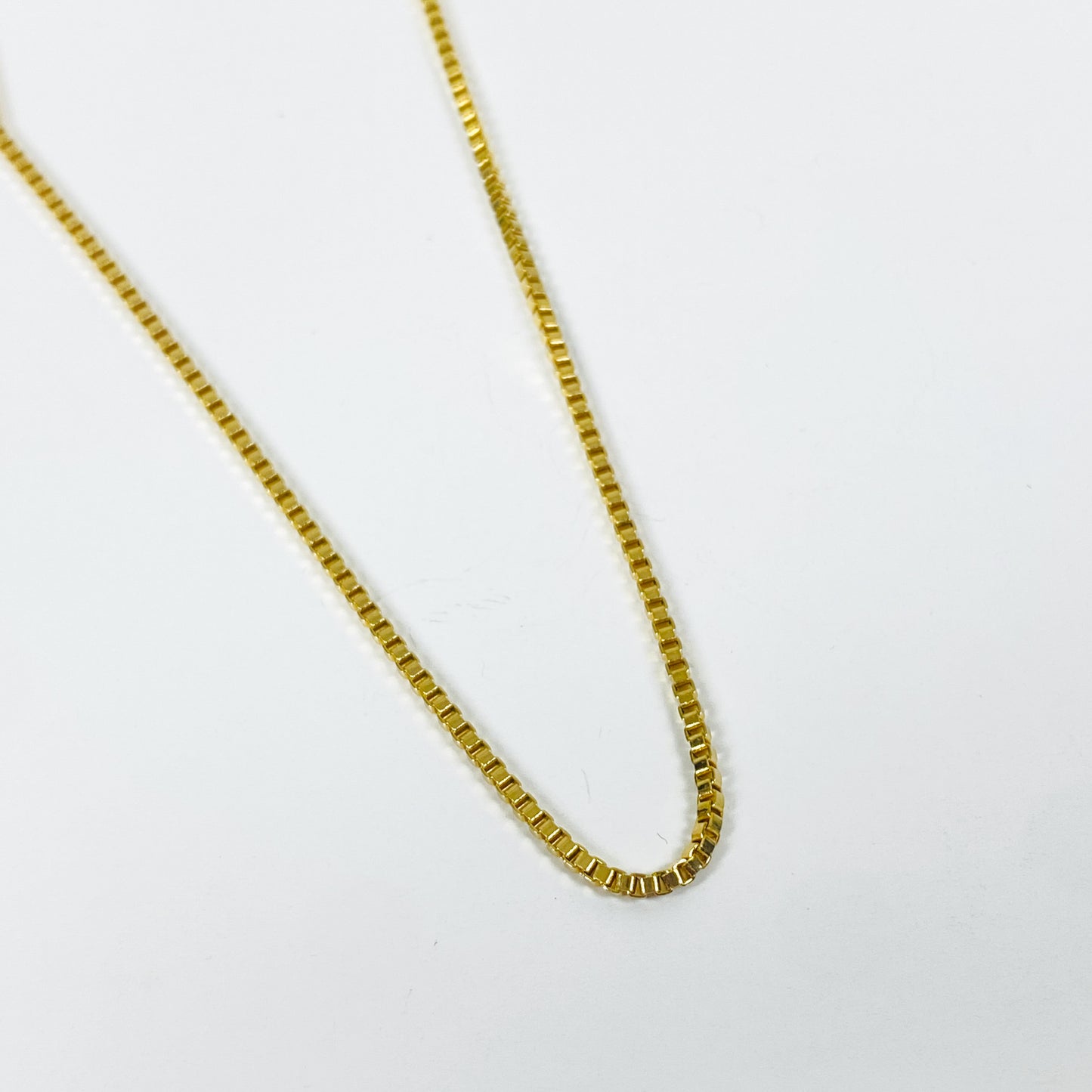 Micro Tennis Chain Necklace Gold 3mm