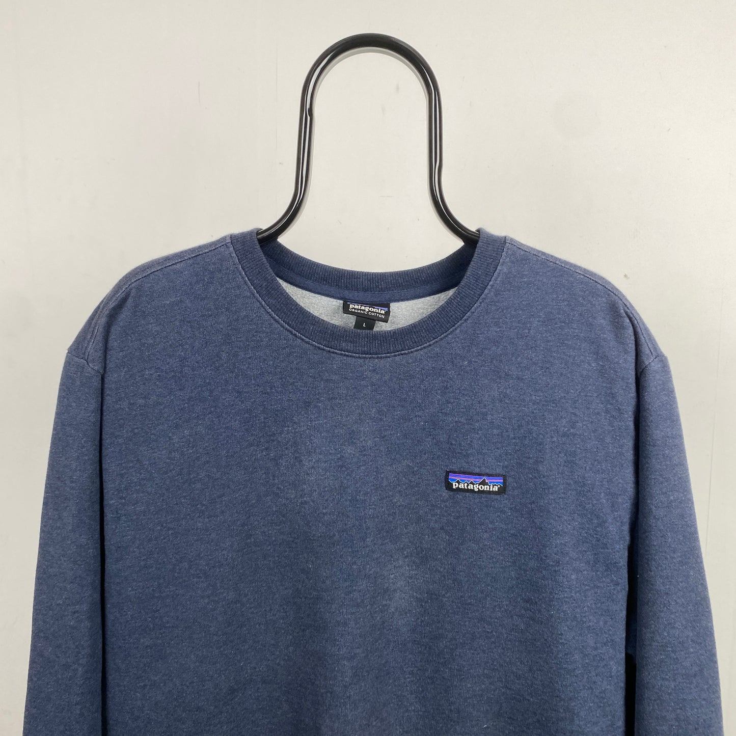 Retro Patagonia Sweatshirt Blue Large