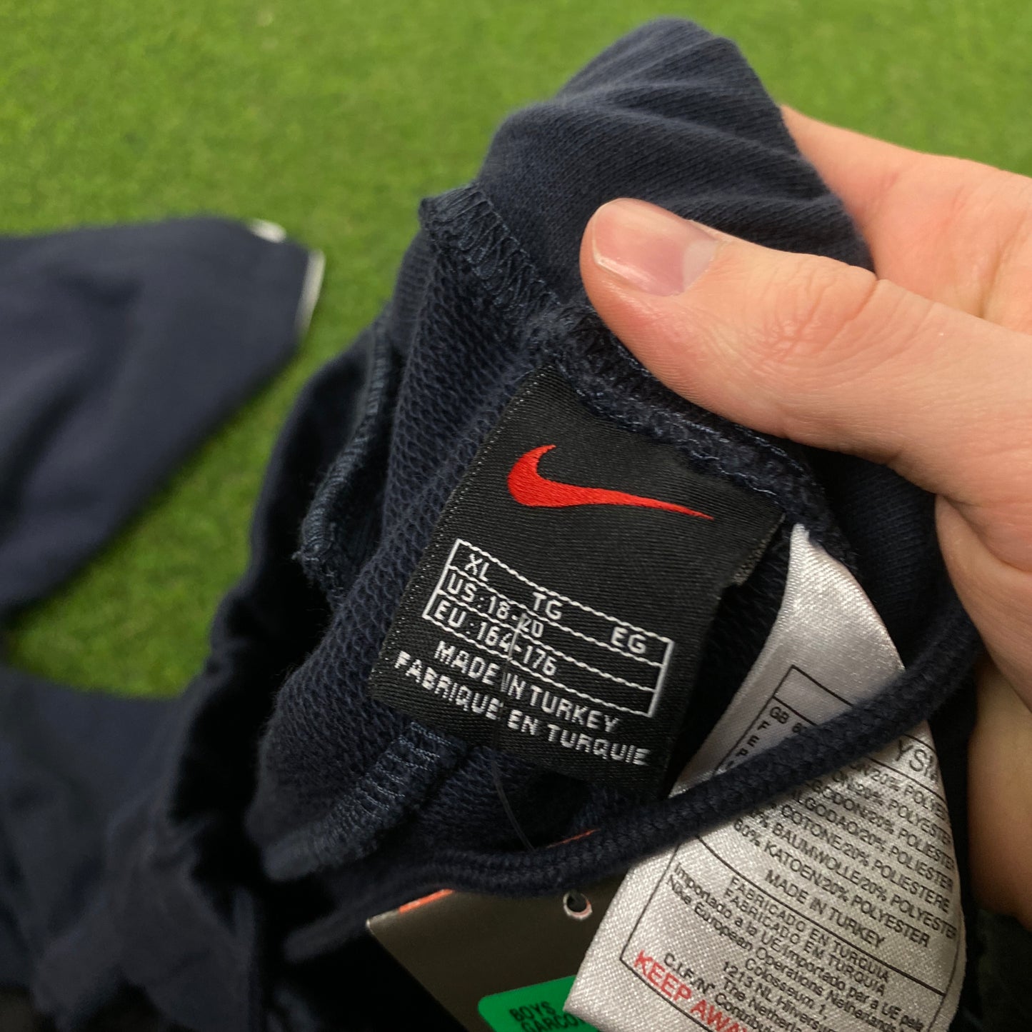 00s Nike Cotton Joggers Blue Small