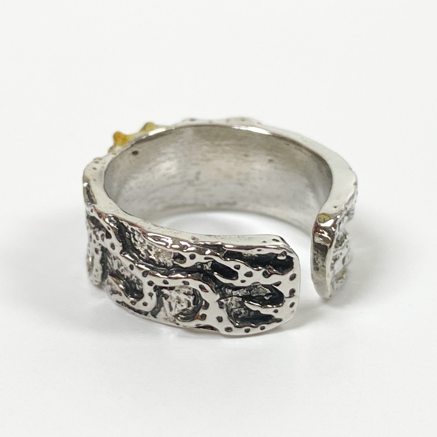 Retro Adjustable Sun Ring Silver