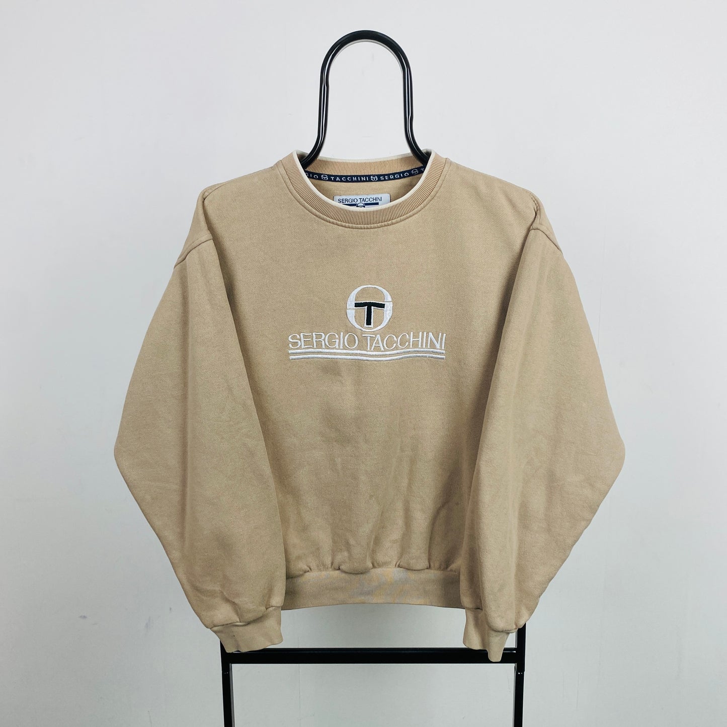Retro Sergio Tacchini Sweatshirt Brown Small