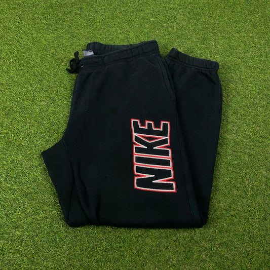 00s Nike Wide Leg Cotton Joggers Black XL