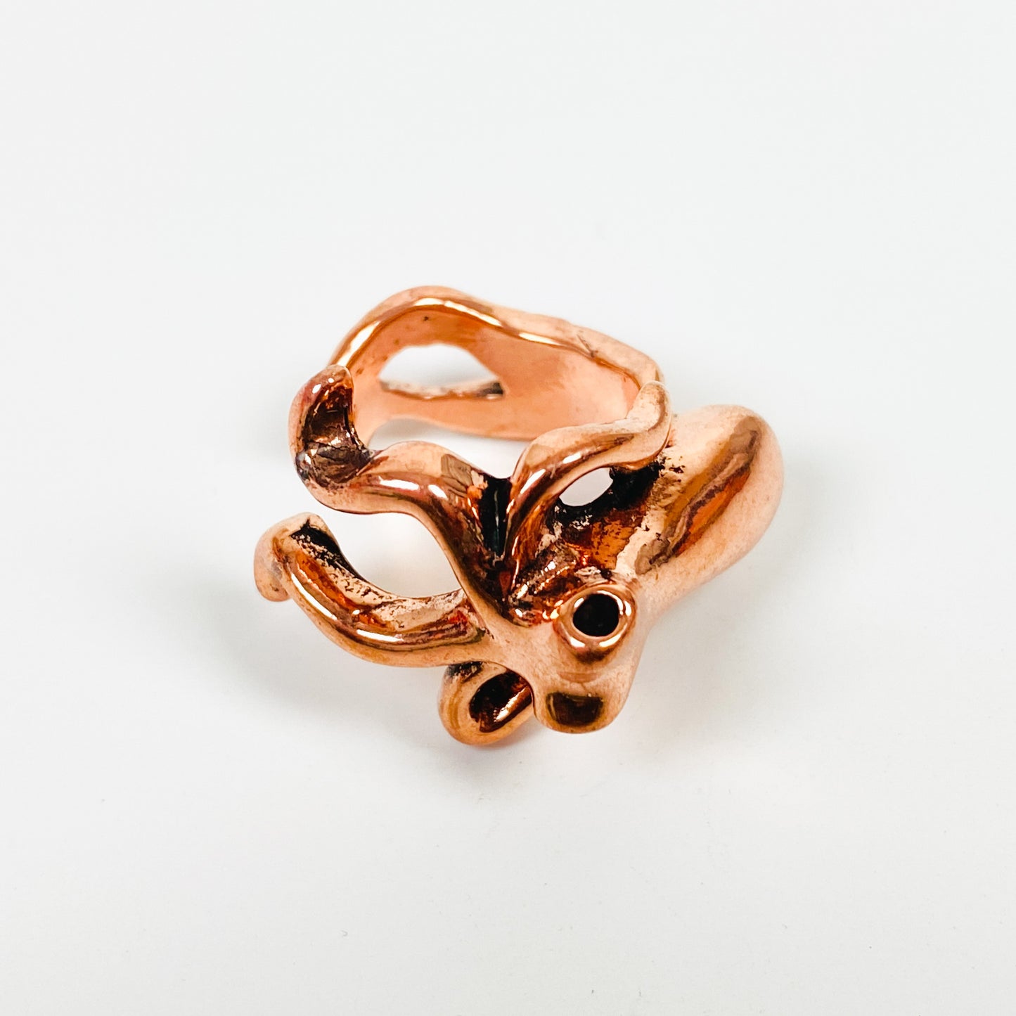 Retro Adjustable Octopus Ring Rose Gold