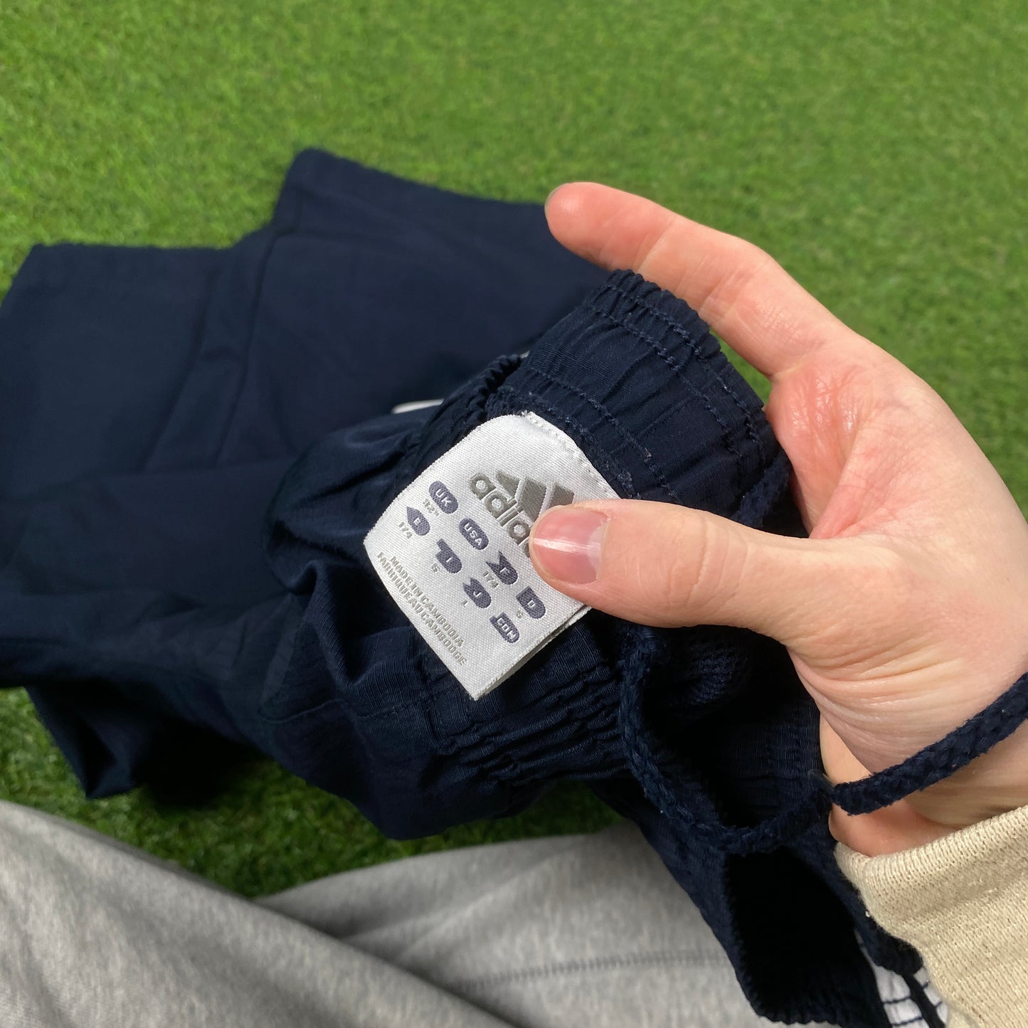 00s Adidas Piping Joggers Blue Medium