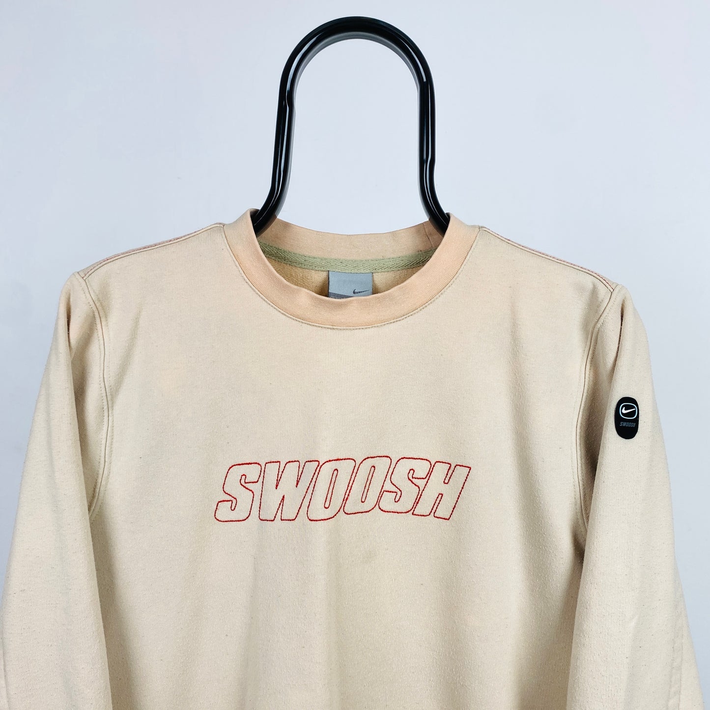 00s Nike Swoosh Sweatshirt Brown Small