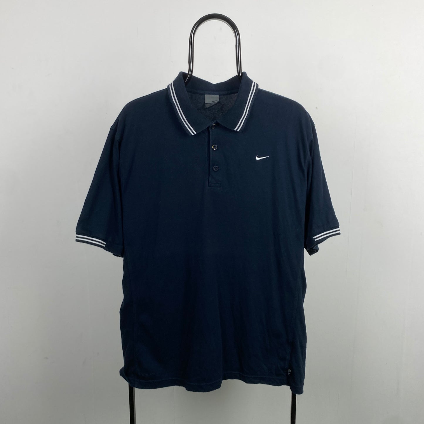 00s Nike Golf Polo Shirt T-Shirt Blue Large