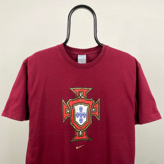 00s Nike Portugal Football T-Shirt Red XL