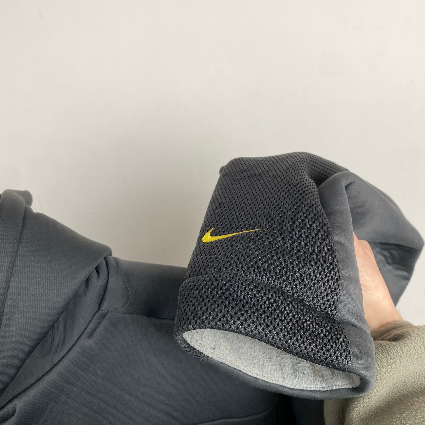 90s Nike Shox Soft Shell Hoodie Grey XL