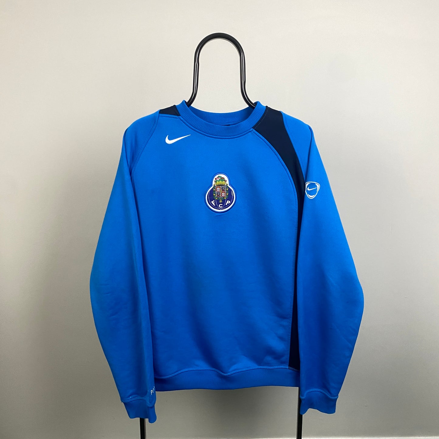 00s Nike Porto T90 Sweatshirt Blue Medium