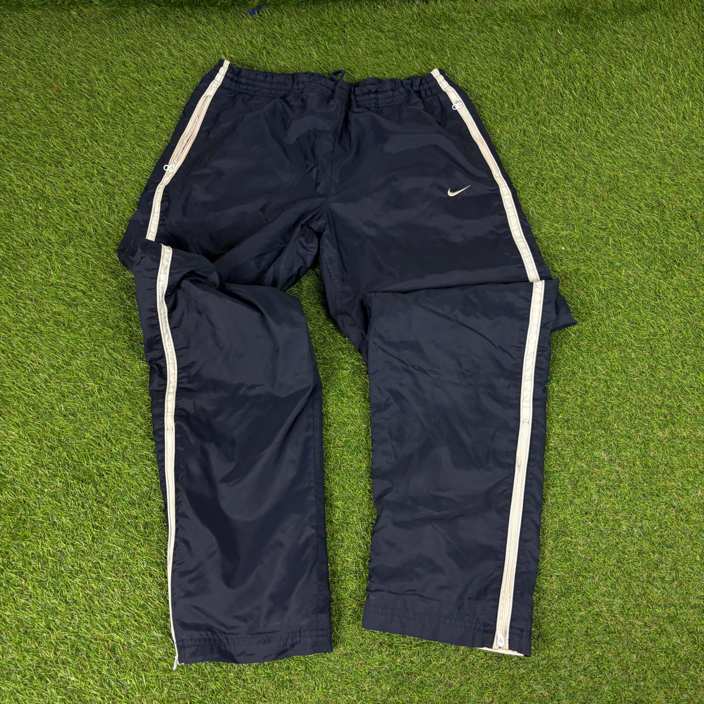 90s Nike Windbreaker Jacket + Joggers Set Red Medium