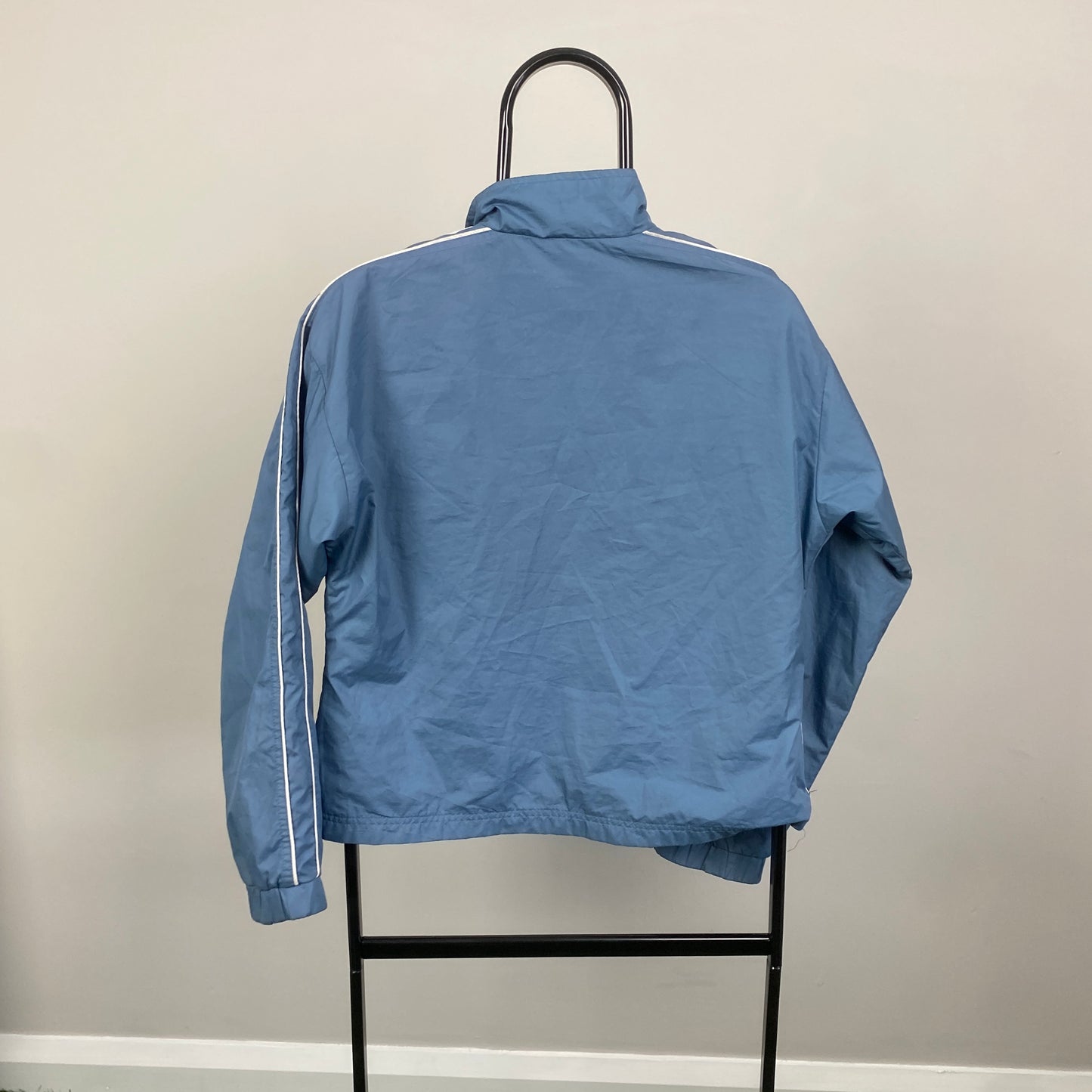 Retro Reebok Windbreaker Jacket Blue Small