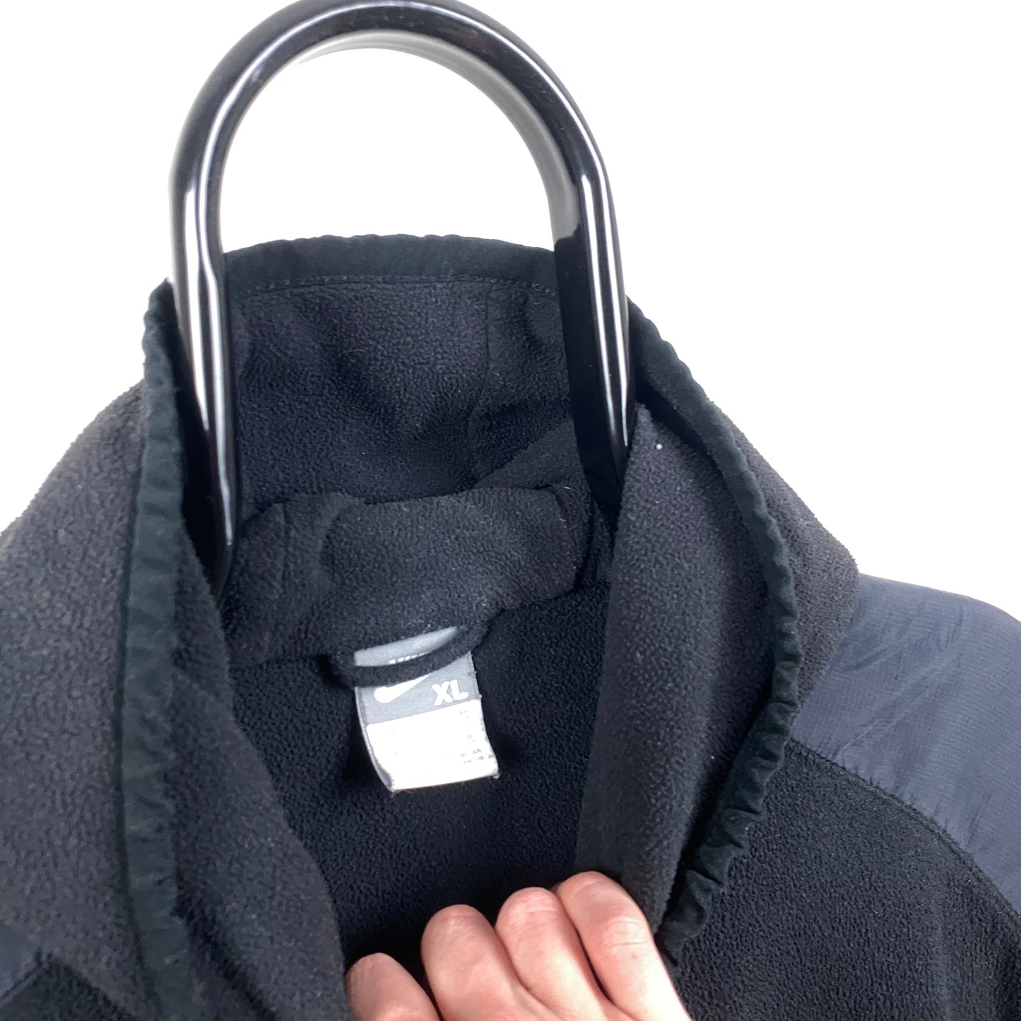 00s Nike Fleece Hoodie Black XL
